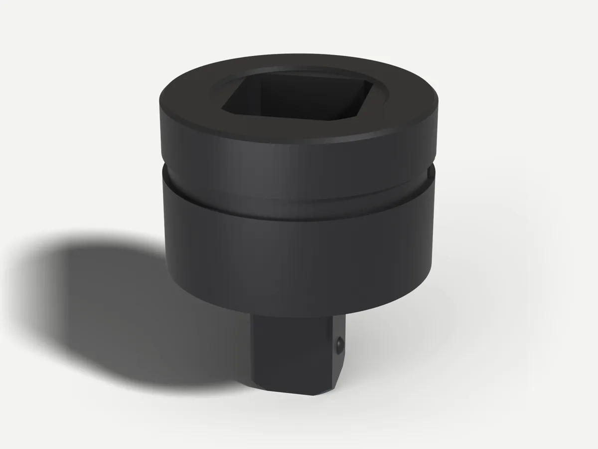 Adattatore 1-1/2" F → 1" M — render